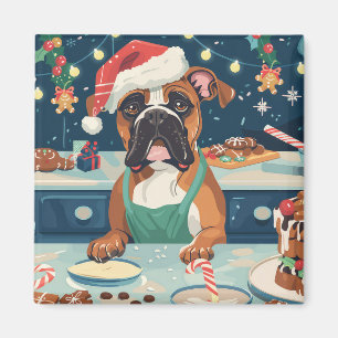 Boxer Holiday Backen: Festliches Weihnachten Magnet