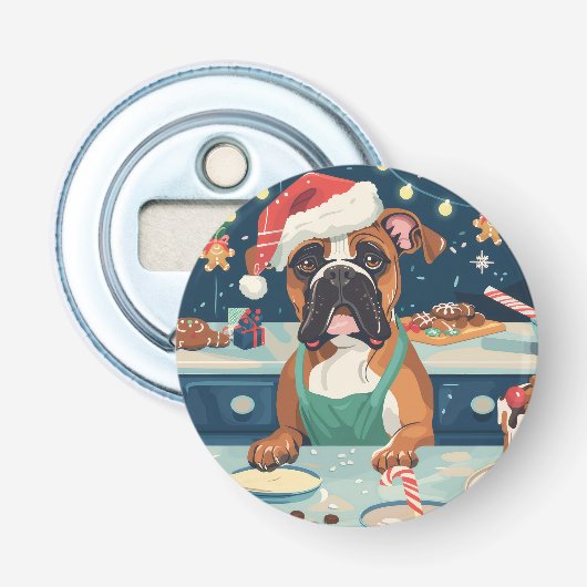 Boxer Holiday Baking: Festliche Weihnachten Flaschenöffner (Vorderseite)