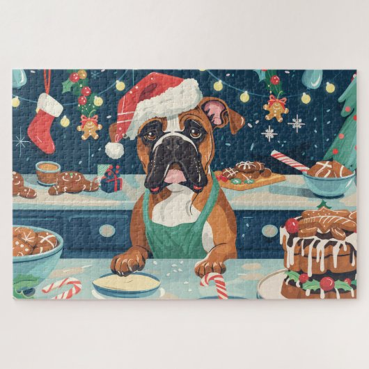 Boxer Holiday Baking: Festliche Weihnachten Puzzle (Horizontal)