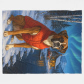 Boxer Holiday Fleecedecke (Vorderseite (Horizontal))