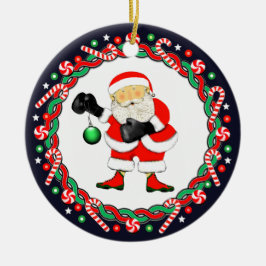 Boxer Holiday Geschenk Keramik Ornament