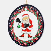 Boxer Holiday Geschenk Keramik Ornament (Links)