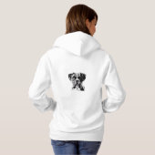 Boxer Hoodie - Bold Dual Image Design (Schwarz voll)