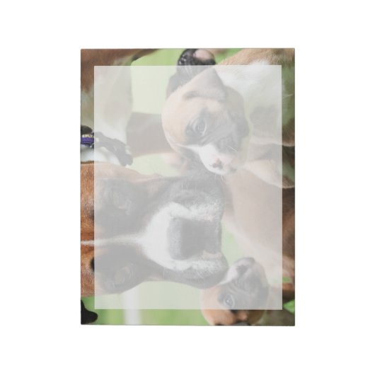 Boxer - Hubschrauber-Mama Notizblock (Rotiert)