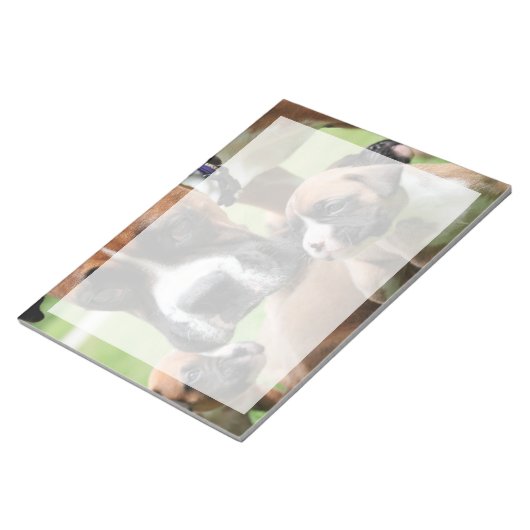 Boxer - Hubschrauber-Mama Notizblock (angewinkelt)