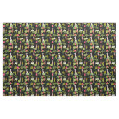 Boxer Hula tropischen Schwarz Stoff (Fat Quarter (45,7 x 55,9 cm))