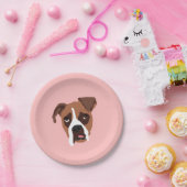 Boxer-Hund 7" PapierTeller (Party)