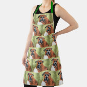 Boxer-Hund-All-Over-Print-Schürze, groß Schürze (InSitu)