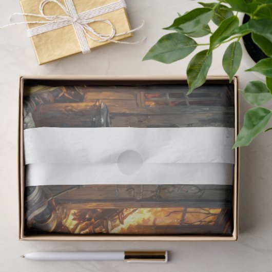 Boxer Hund als Feuerwehrmann - Seidenpapier (Geschenk)