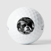 Boxer Hund auf Windows-CSS gbcnm Golfball (Vorderseite)