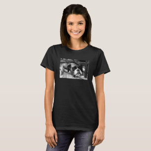 Boxer Hund auf Windows-Frauen können T-Shirt