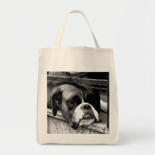 Boxer Hund auf Windows-Gtcnm Tragetasche