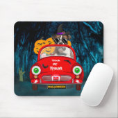 Boxer Hund Auto Beängstigend Halloween Mousepad (Mit Mouse)