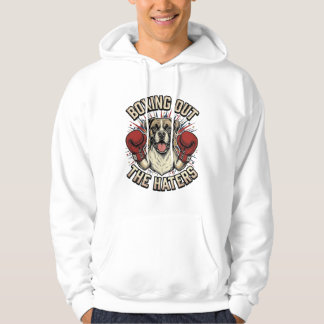 Boxer Hund boxt die Hasser aus Lustiges T-Shirt De Hoodie