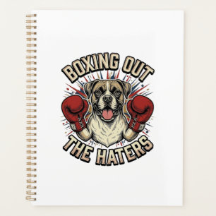 Boxer-Hund boxt die Hasser aus Lustiges T-Shirt De Planer