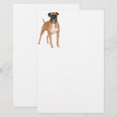 Boxer-Hund Briefpapier (Vorne/Hinten)