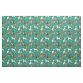 Boxer-Hund-Camping Stoff (Fat Quarter (45,7 x 55,9 cm))
