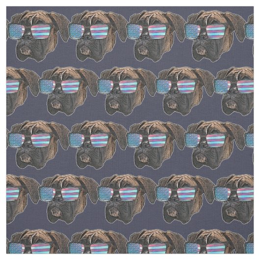 Boxer Hund Custom Fabric Stoff (Muster)