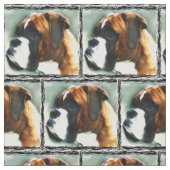 Boxer Hund Custom Fabric Stoff (Nahaufnahme)