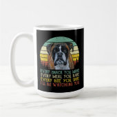 Boxer Hund Funny Mama Vater Jeden Snack, den Sie m Kaffeetasse (Links)
