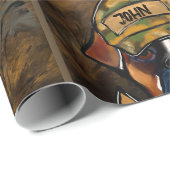 Boxer Hund Geschenkpapier (Rolleneckpunkt)