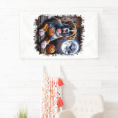 Boxer-Hund Halloween Banner (Insitu)