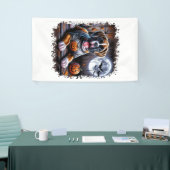 Boxer-Hund Halloween Banner (Messeveranstaltung)