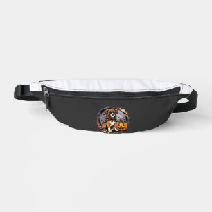 Boxer-Hund Halloween-Kürbis-Sublimation Bauchtasche