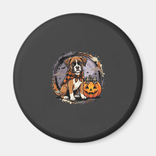 Boxer-Hund Halloween-Kürbis-Sublimation Magnet