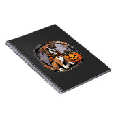 Boxer-Hund Halloween-Kürbis-Sublimation Notizblock (Rechte Seite)
