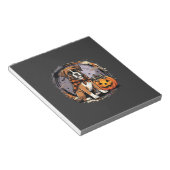 Boxer-Hund Halloween-Kürbis-Sublimation Notizblock (angewinkelt)