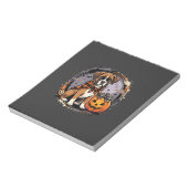 Boxer-Hund Halloween-Kürbis-Sublimation Notizblock (Rotiert)