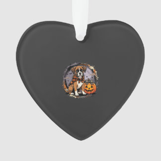 Boxer-Hund Halloween-Kürbis-Sublimation Ornament