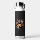 Boxer-Hund Halloween-Kürbis-Sublimation Trinkflasche (Vorderseite)