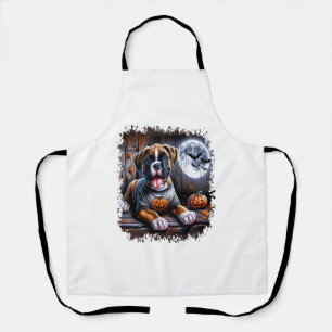 Boxer-Hund Halloween Schürze