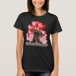Boxer Hund Happy Valentines Day Hund Lover T-Shirt