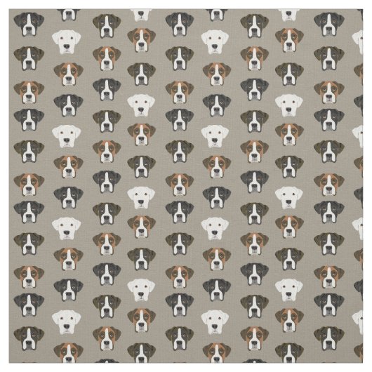 Boxer Hund hat khaki Stoff (Muster)