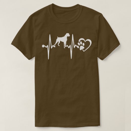 BOXER HUND HEARTBEAT T-Shirt (Design vorne)