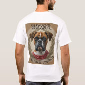 Boxer Hund - Ich kam, ich sah, ich ertrunken 2 Sei T-Shirt (Rückseite)