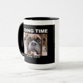 Boxer-Hund im Gefängnis Tasse (Vorderseite Links)