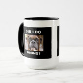 Boxer-Hund im Problem Tasse (Vorderseite Links)