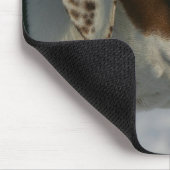 Boxer-Hund im Schnee Mousepad (Ecke)