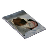 Boxer-Hund im Schnee Notizblock (Rechte Seite)