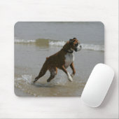 Boxer-Hund im Wasser Mousepad (Mit Mouse)