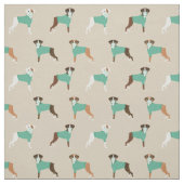 Boxer Hund in Bräune Stoff (Muster)