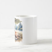 Boxer Hund in der Shade Watercolor Art Kaffeetasse (Mittel)