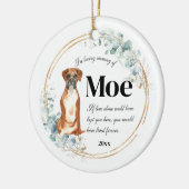Boxer Hund in Love Memory Pet Memorial Keramik Ornament (Links)