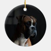 Boxer Hund in Love Memory Pet Memorial Keramik Ornament (Hinten)
