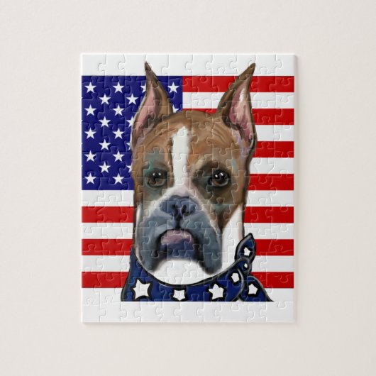 Boxer-Hund-Jigsaw-Puzzle Puzzle (Vertikal)