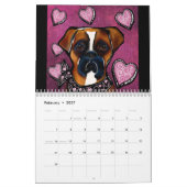 Boxer Hund Kalender (Feb 2027)